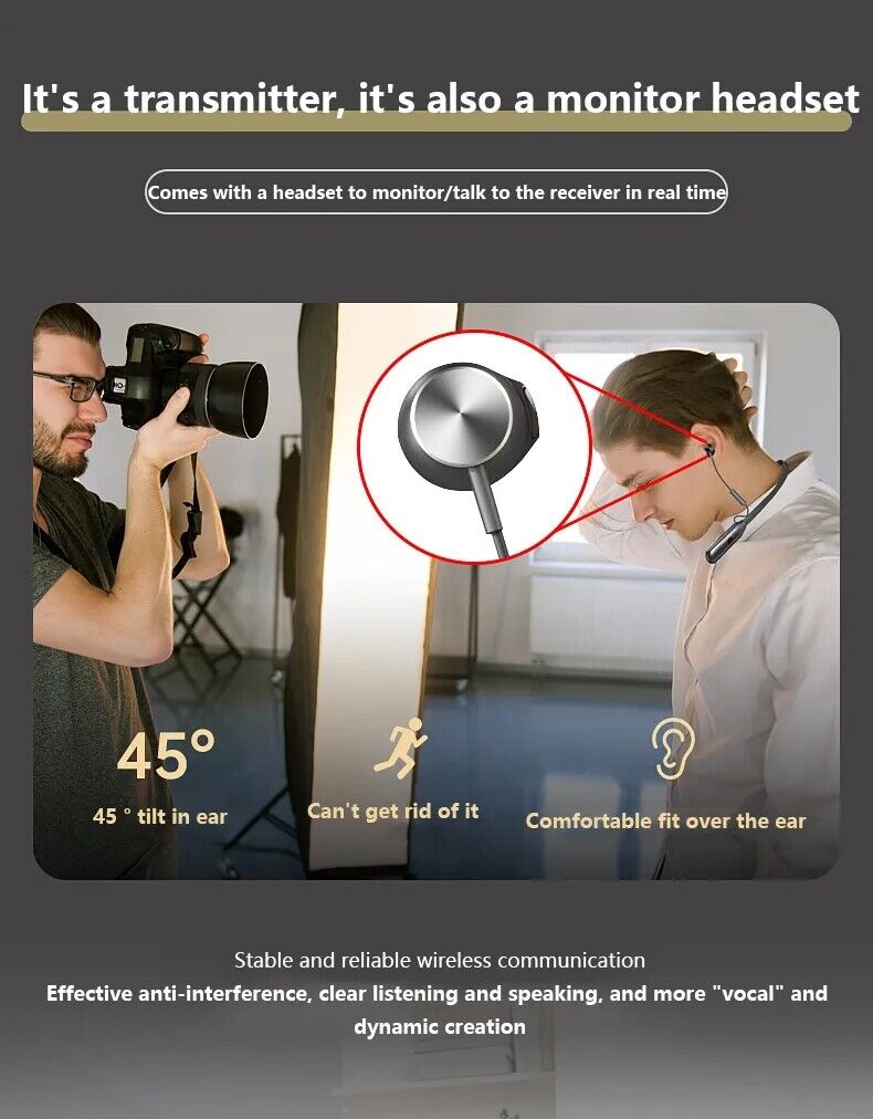 lensgo 318D-1V2 Lightweight And Portable Microphone (Black)