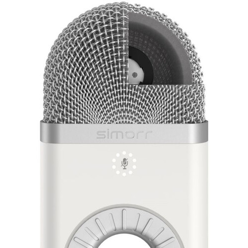 simorr Wave U1 USB Condenser Microphone (White) 3492