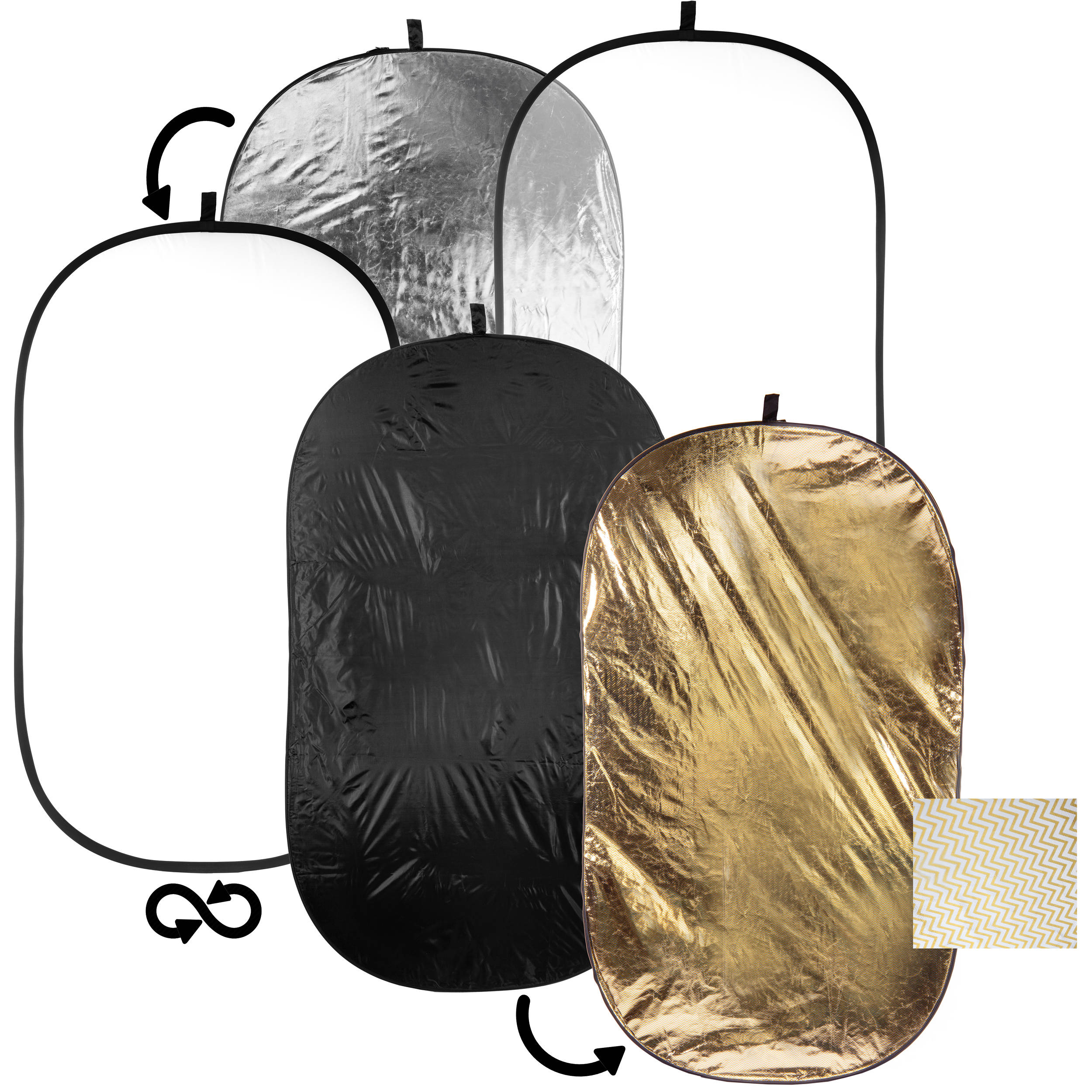 General 5-in-1 Collapsible Oval Reflector (120 x 80 cm) (120*80)