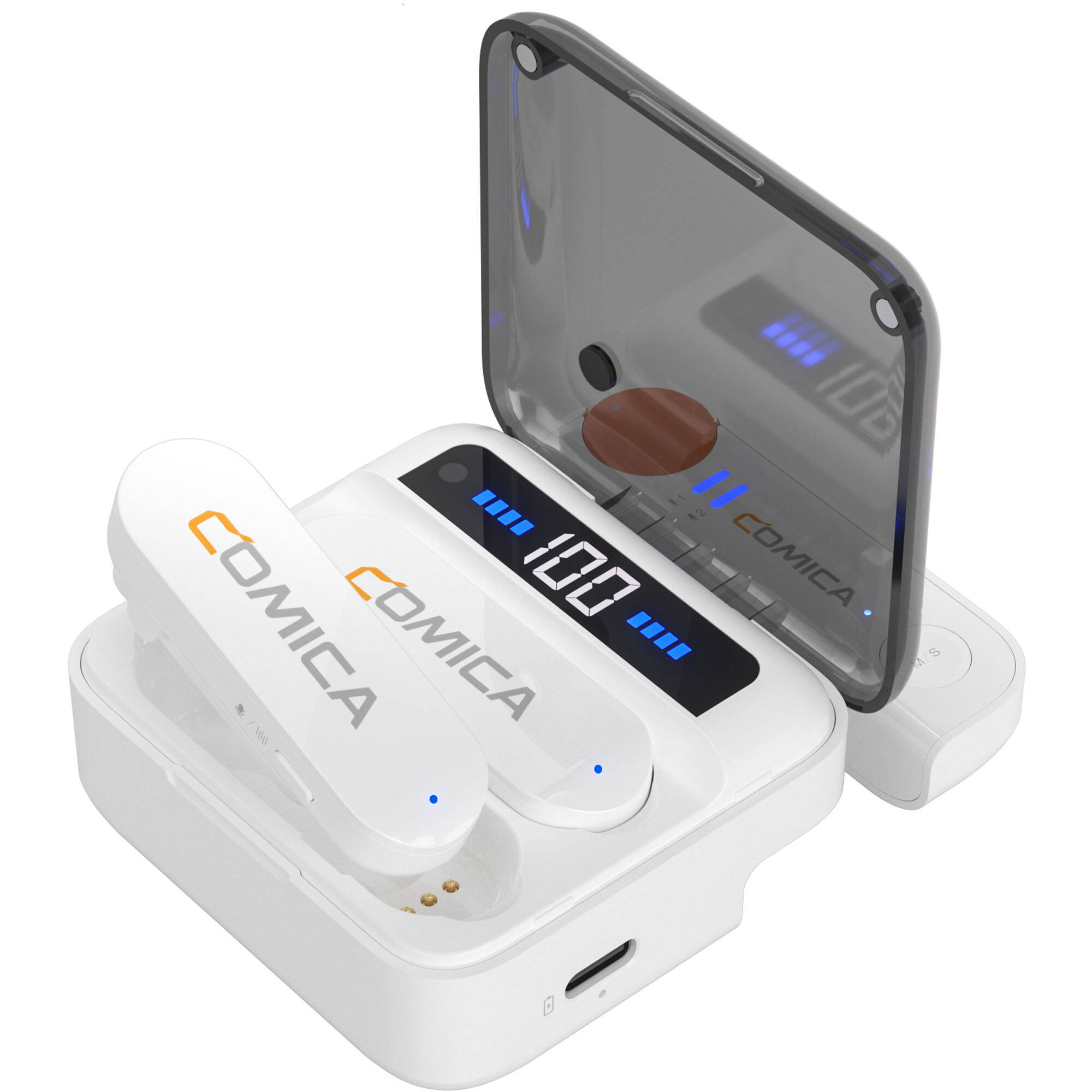 Comica Vimo S-MI Dual Mini Wireless Microphone IPHONE white