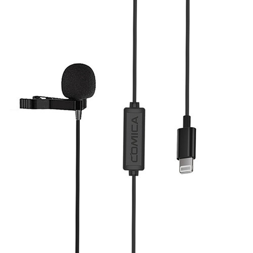 Comica Audio CVM-V01SP(MI) Omnidirectional Lavalier Microphone for iphone (Black)