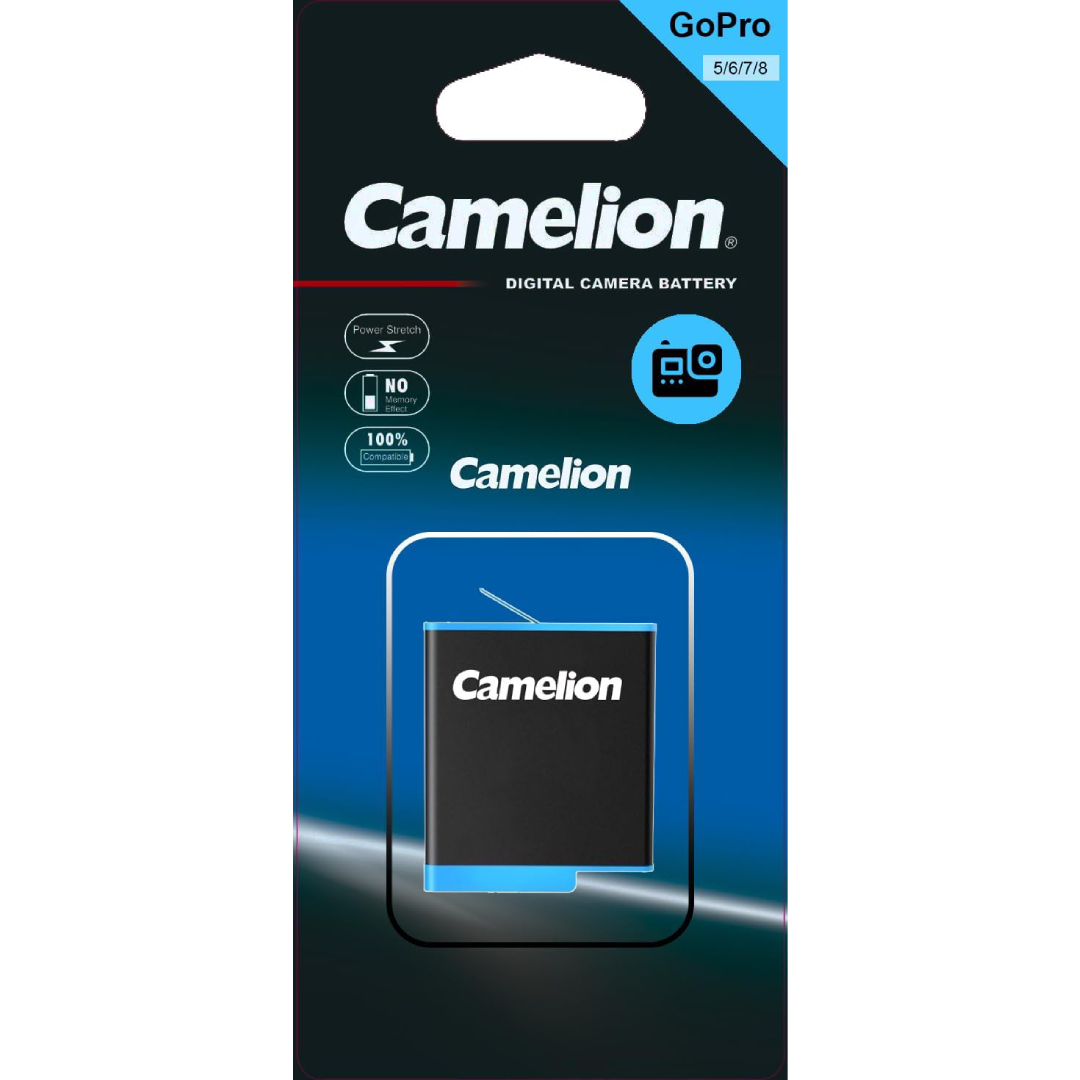 Camelion Lithium-Ion Battery for GoPro HERO8/7/6/5 Black and HERO 2018 (1220mAh)