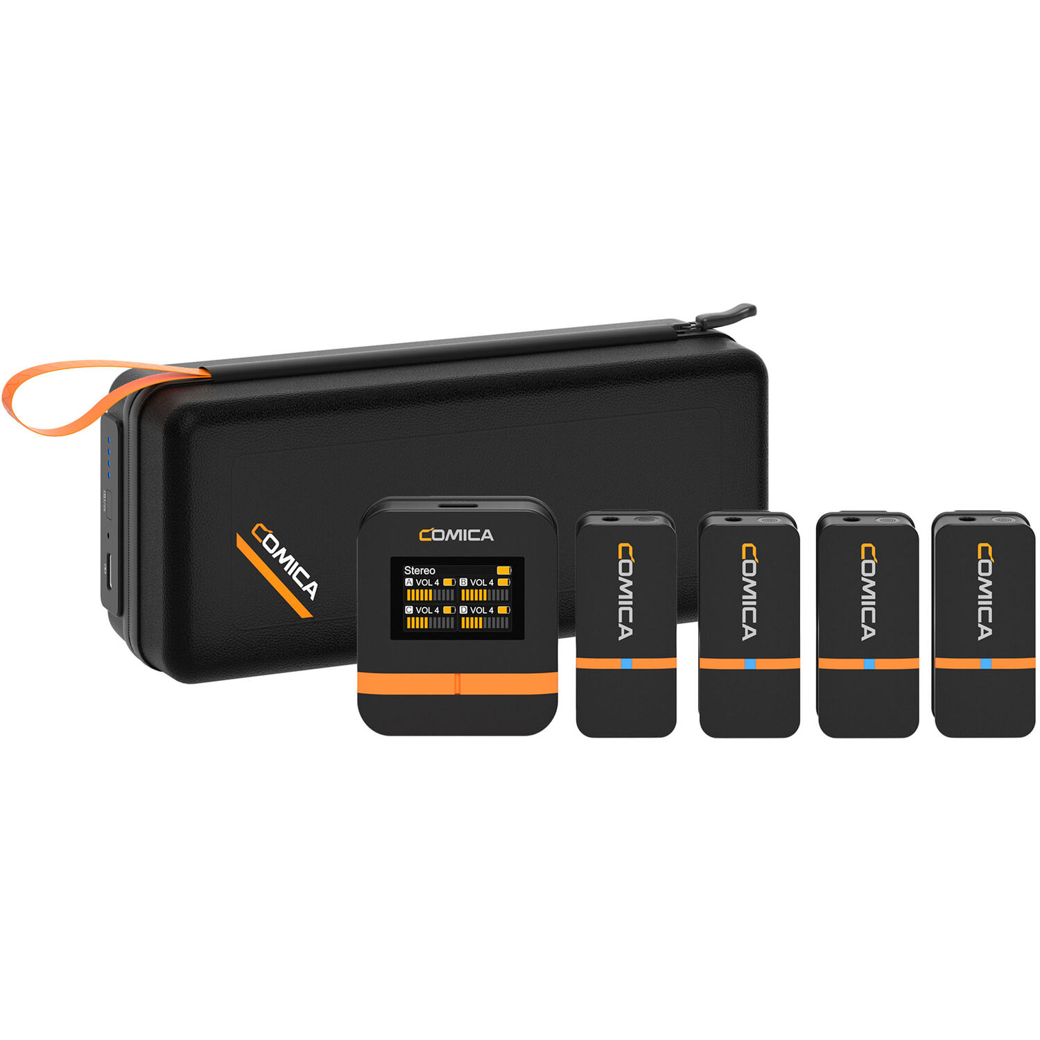 Comica Audio Vimo Q K4-Person Wireless Microphone System for Cameras & Smartphones (Black)