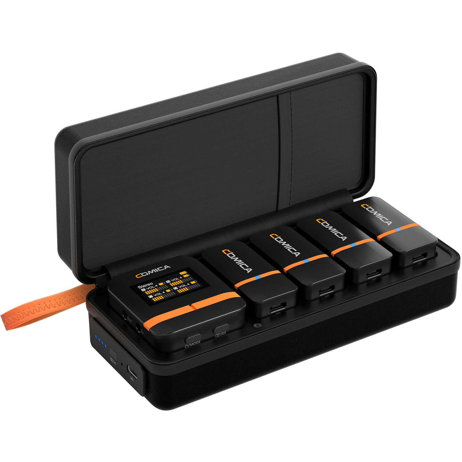 Comica Audio Vimo Q K4-Person Wireless Microphone System for Cameras & Smartphones (Black)