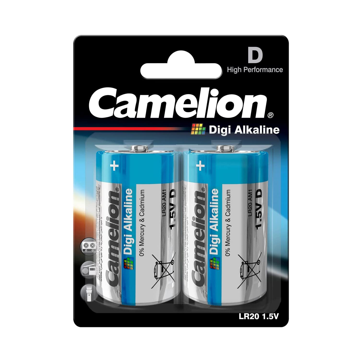 Camelion LR 20 D Mono Digi Alkaline Battery (Pack of 2)