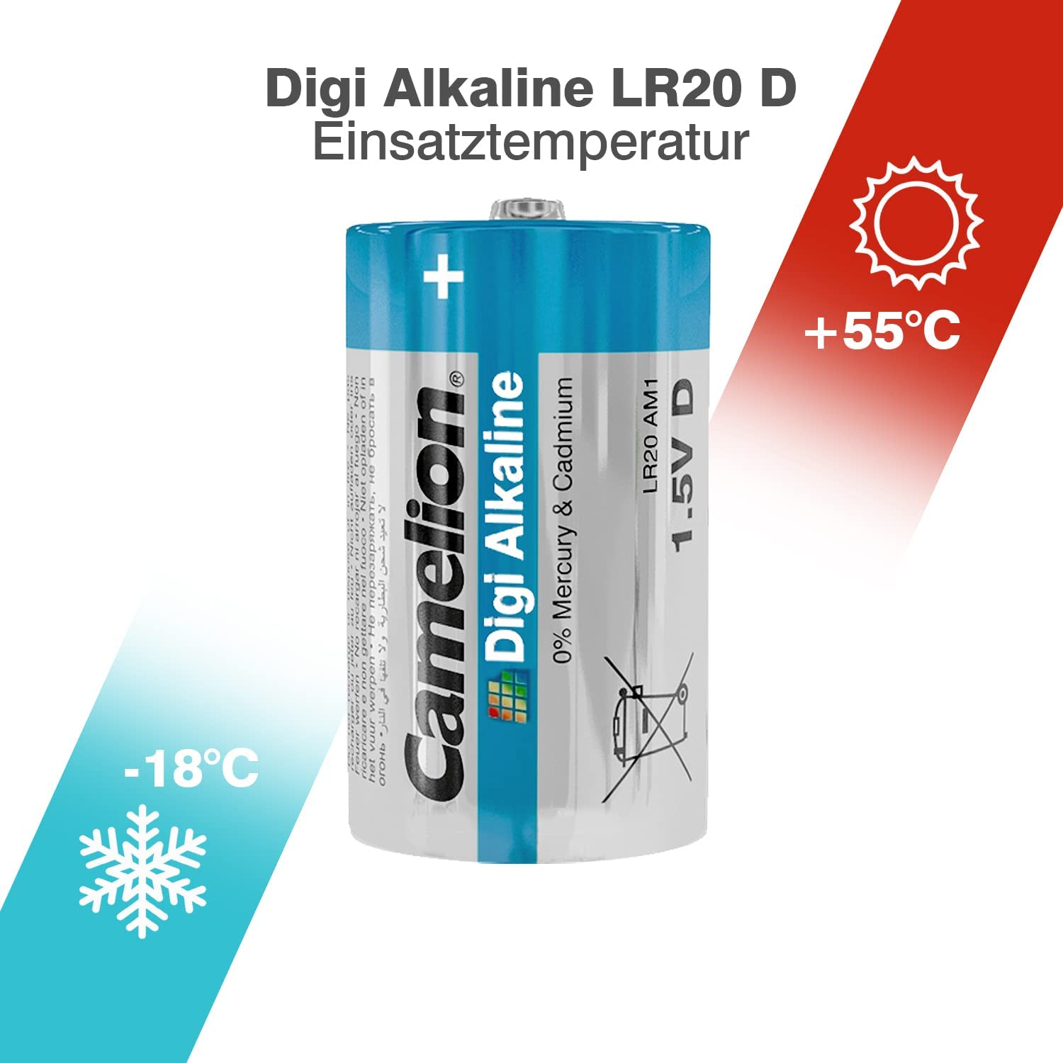 Camelion LR 20 D Mono Digi Alkaline Battery (Pack of 2)