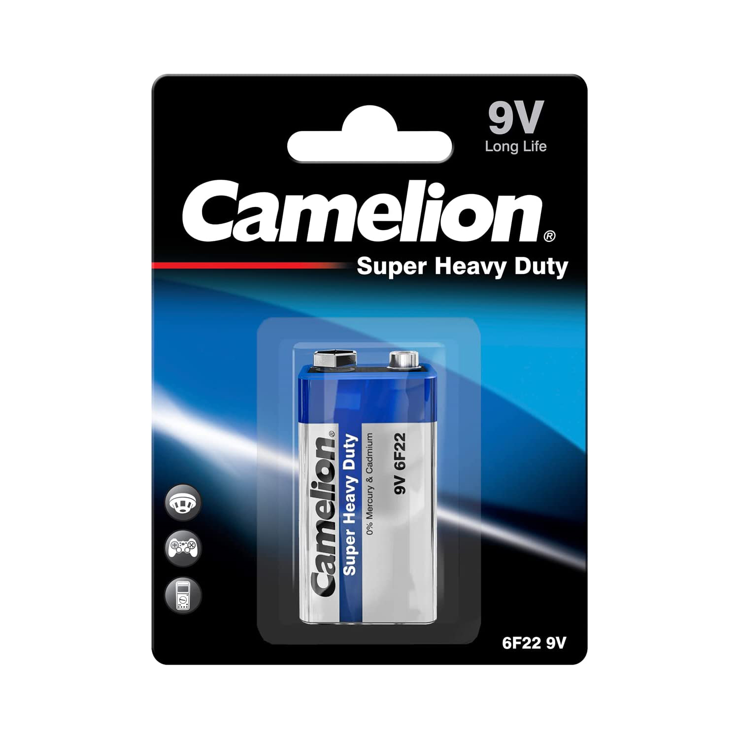 Camelion 10200122 6F22 9V SHD Battery