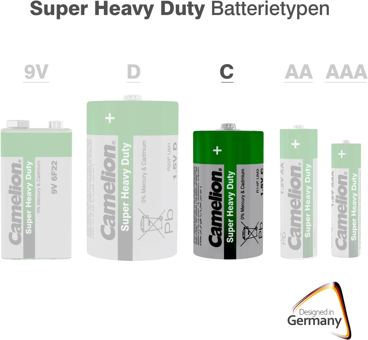 Camelion SHD C Batteries R14 / Baby / 2 Pack Shrink Packaging