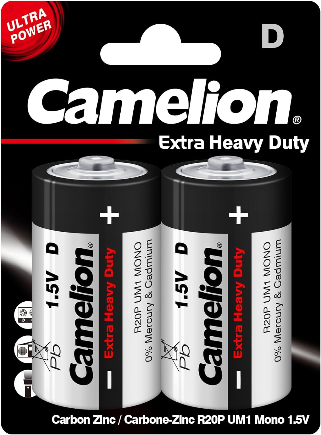 Camelion D bttery Extra Heavy Duty 2er Pack