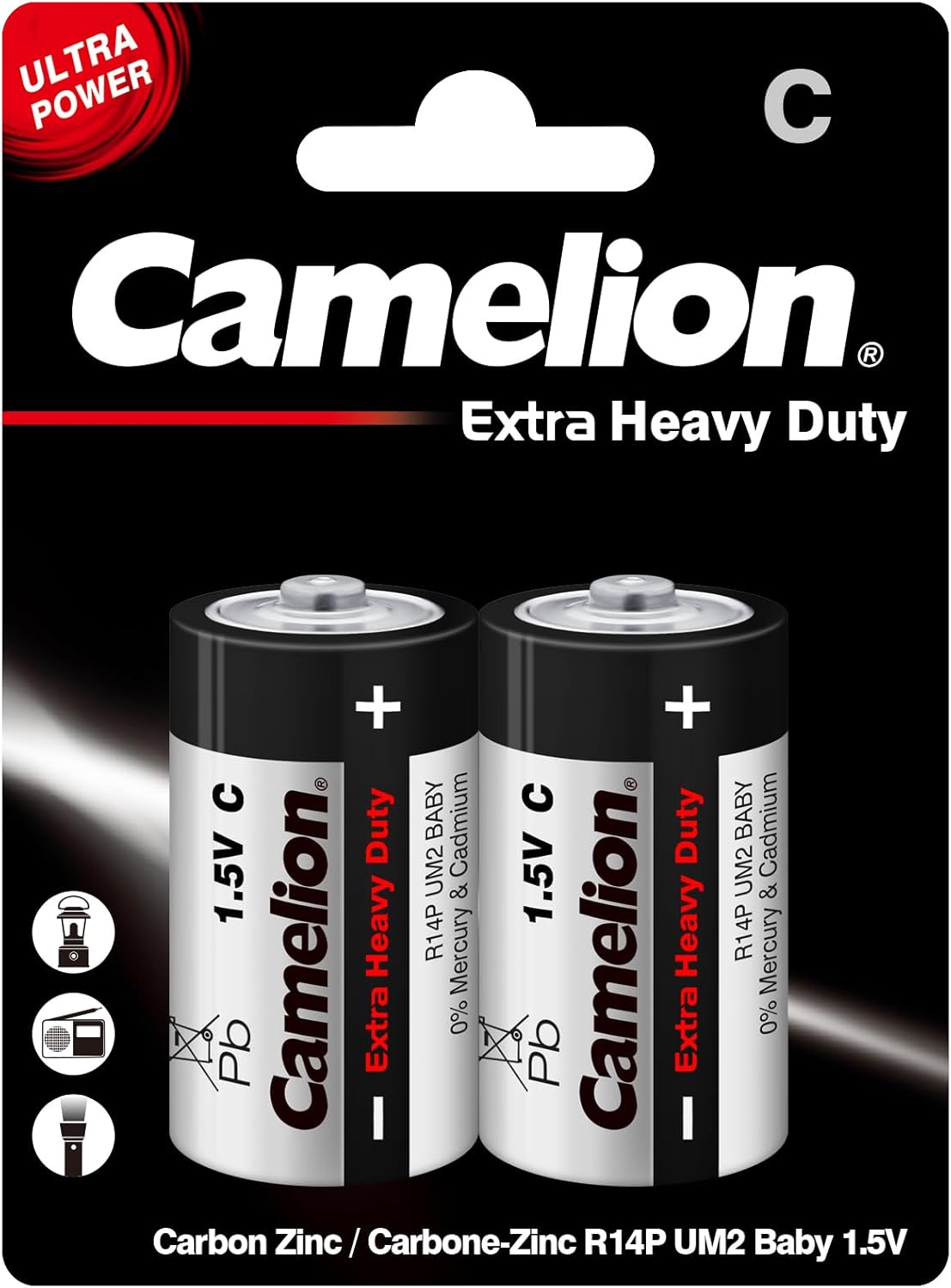 Camelion C battery Extra Heavy Duty 2 per Pack
