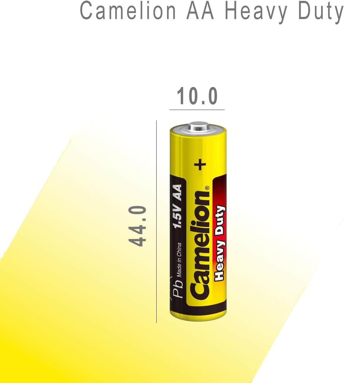 Camelion Heavy Duty AA R6 1.5V Zinc-Carbon Batteries, 2-Pack