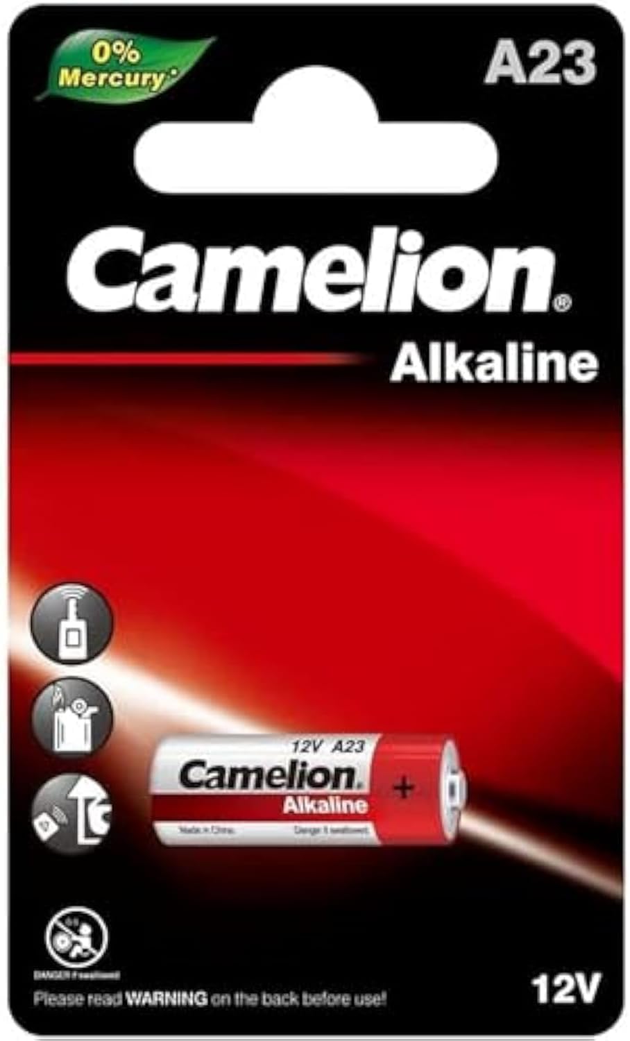 Camelion Plus Alkaline Red A23-BP1 1pc Card