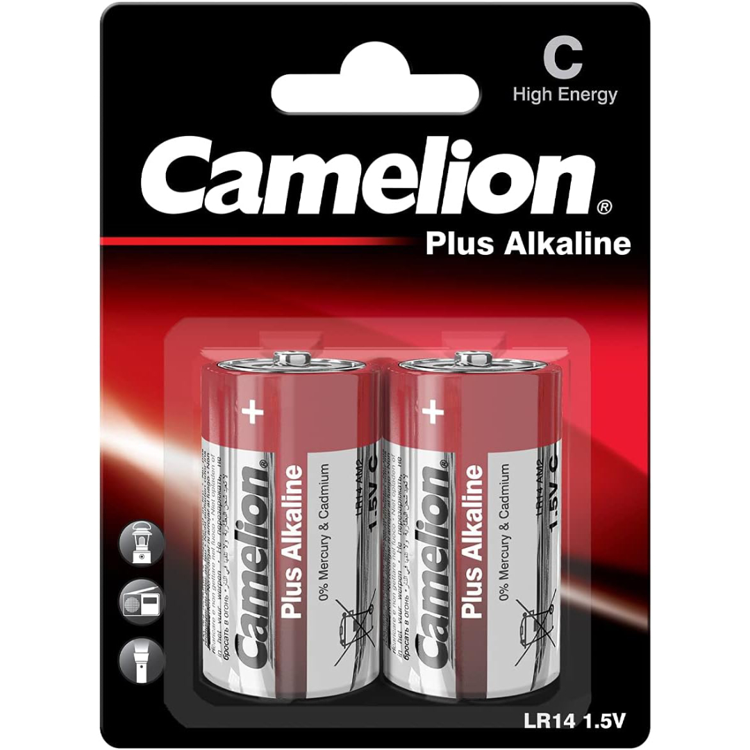Camelion Plus Alkaline Red C LR14-BP2 2pc Card