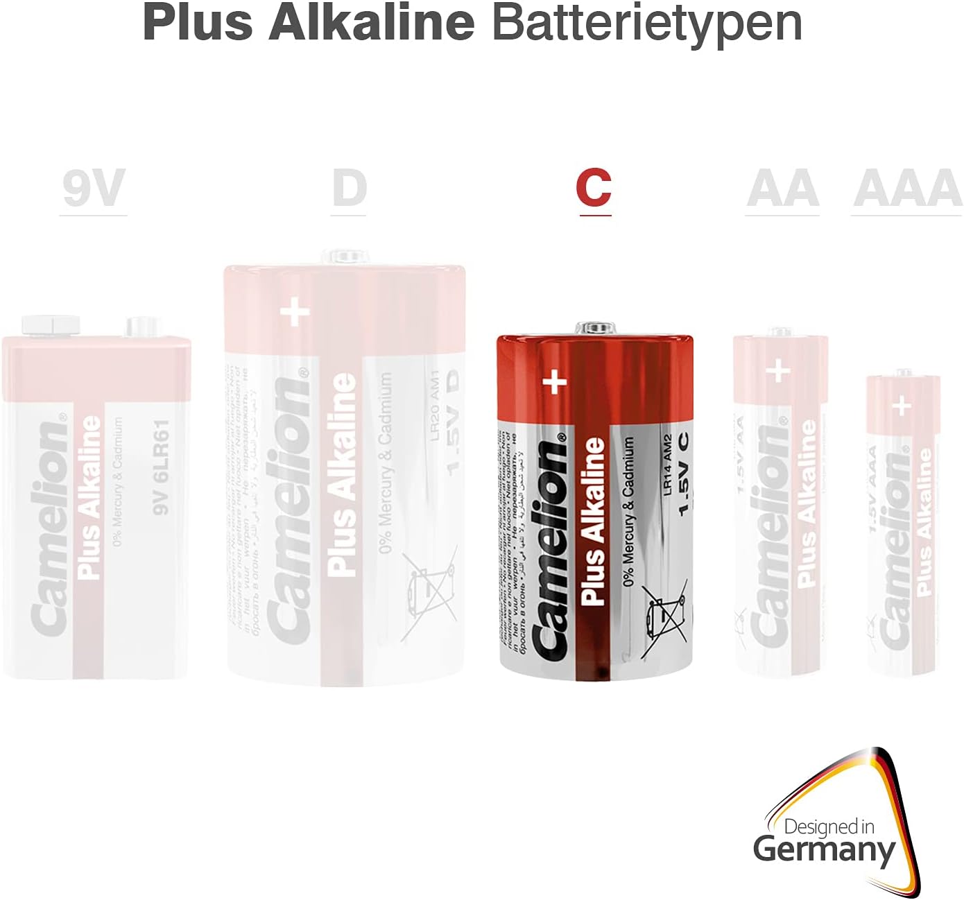 Camelion Plus Alkaline Red C LR14-BP2 2pc Card