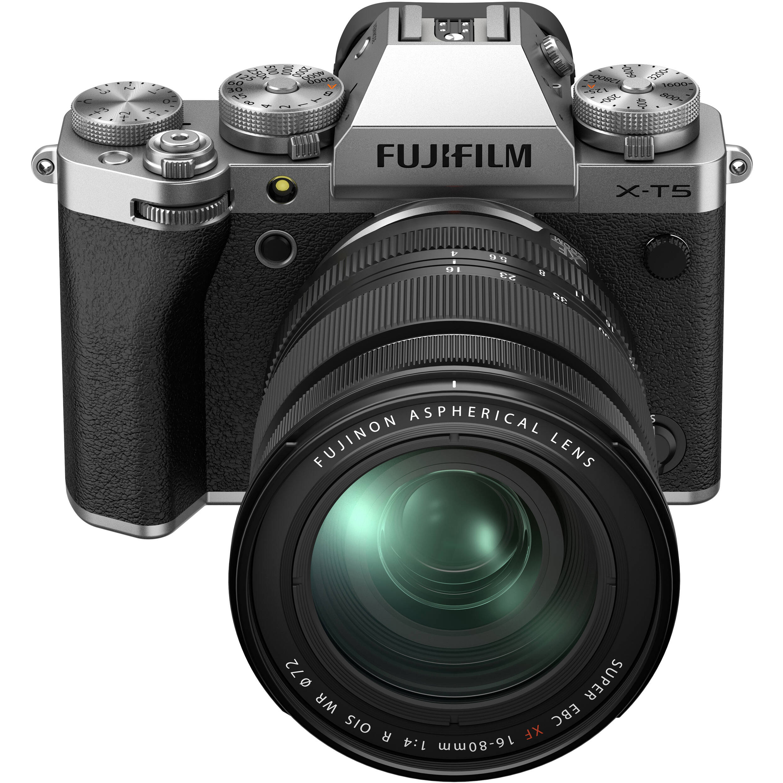 FUJIFILM X-T5 Mirrorless Camera with 16-80mm Lens (Silver) (Silver)