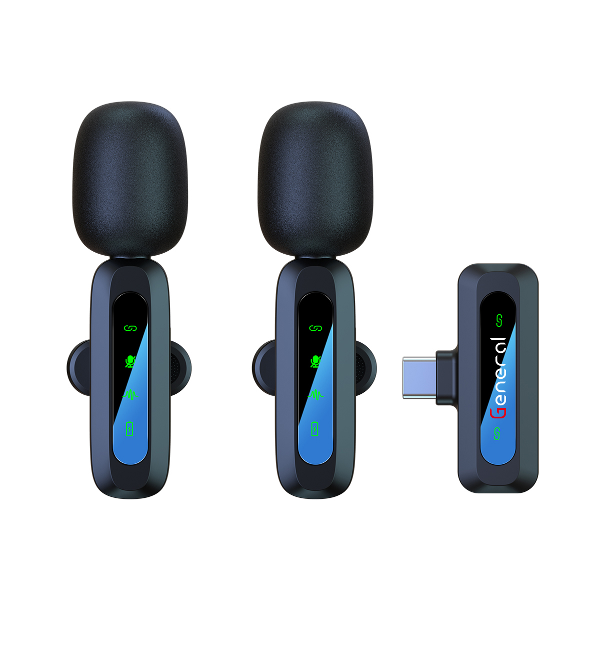 GM37 General Wireless Microphone Type C (Black)