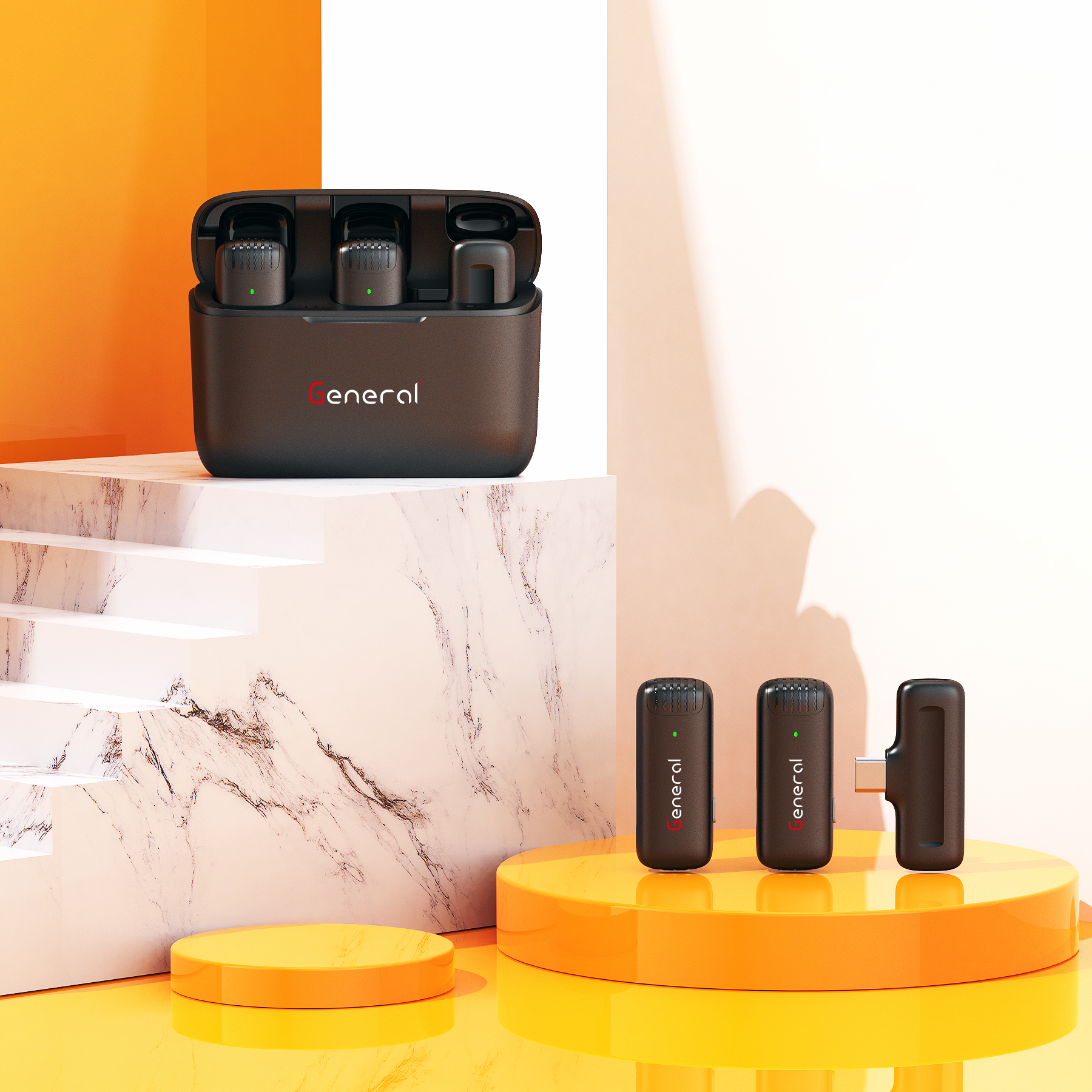 GM39 General Wireless Microphone Type C (Black)