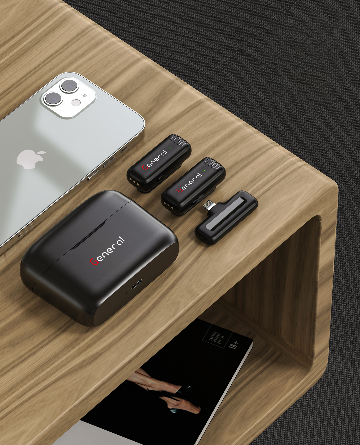 GM39 General Wireless Microphone IPHONE (Black)