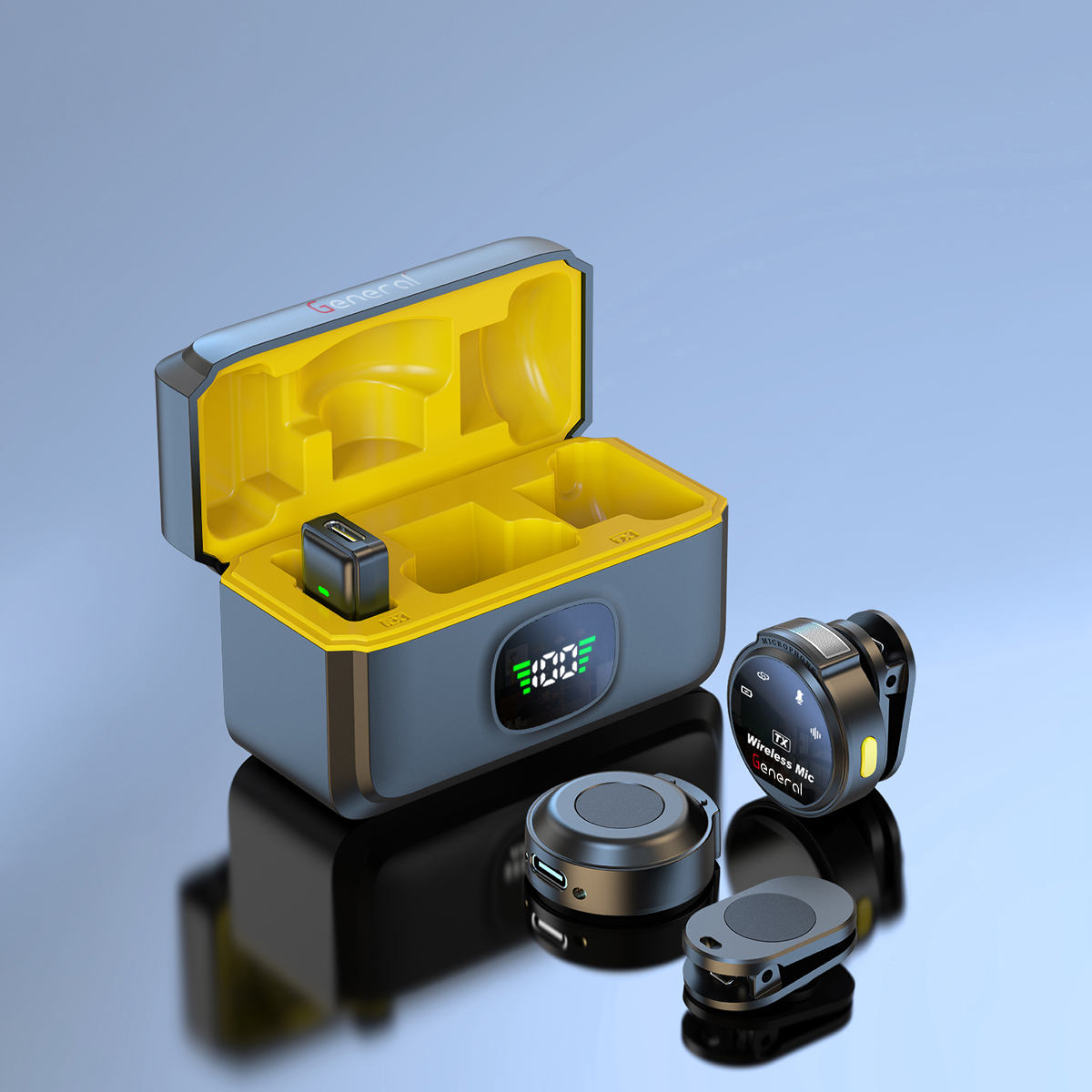 GM34 General Wireless Microphone Combo (Black)