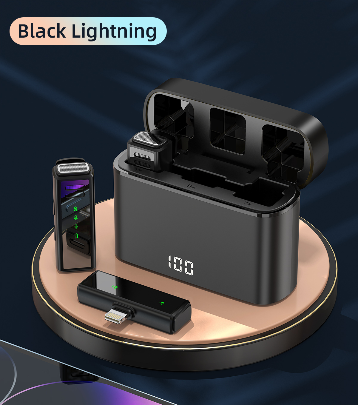 GM31 General Wireless Microphone  IPHONE (Black)