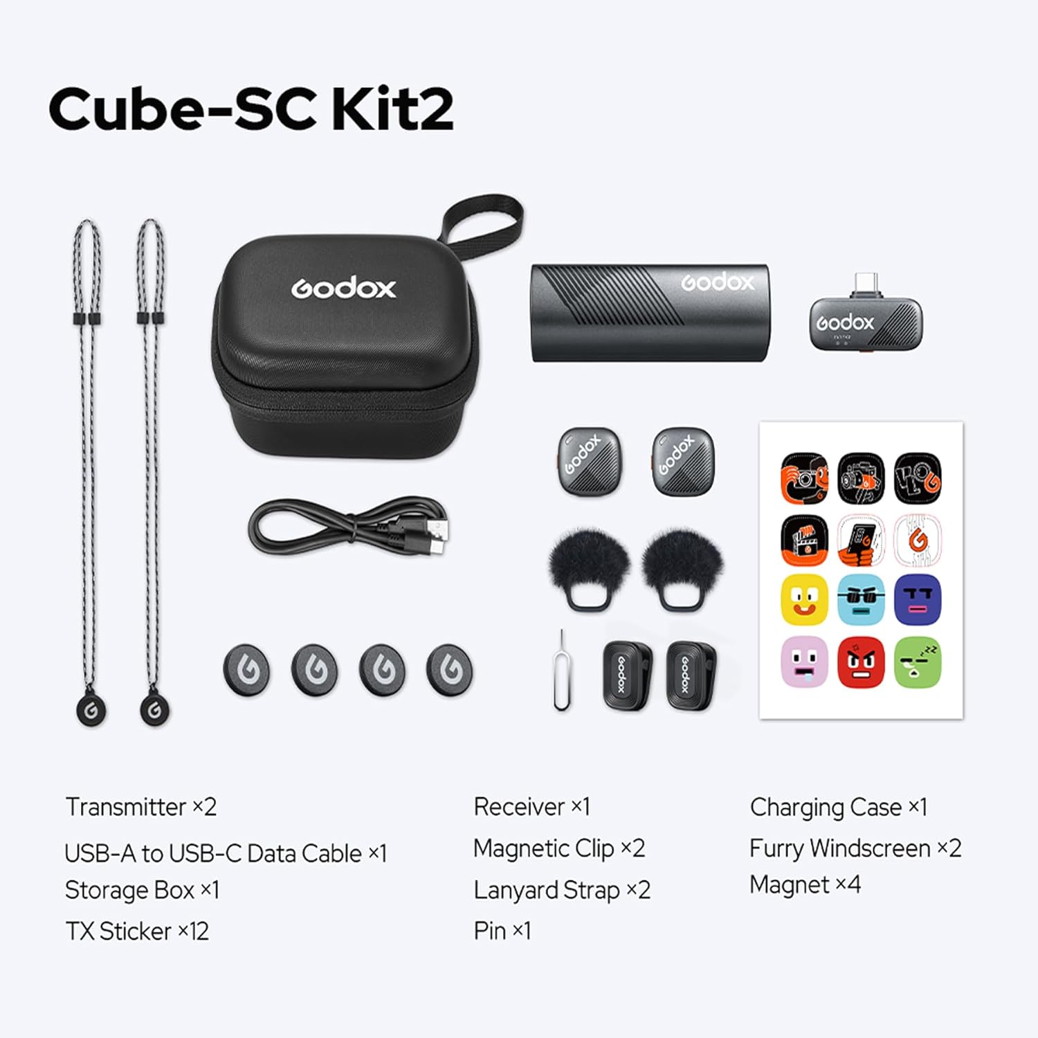 Godox Cube-SCK2 Type-C Microphone Black (Black)