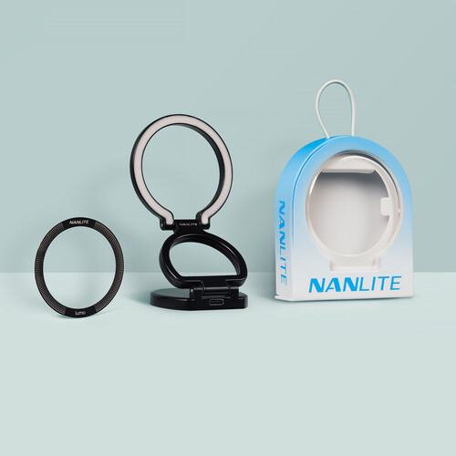 Nanlite Lumo Bi-Color LED Ring Light (Polar Black)