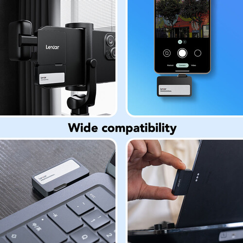 Lexar 2TB SSD w/Hub, For Apple 1050MB/s (LSL400S002T-RNSNU)