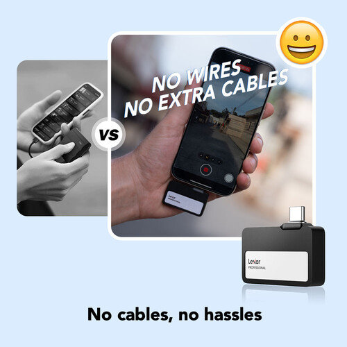 Lexar 2TB SSD w/Hub, For Apple 1050MB/s (LSL400S002T-RNSNU)