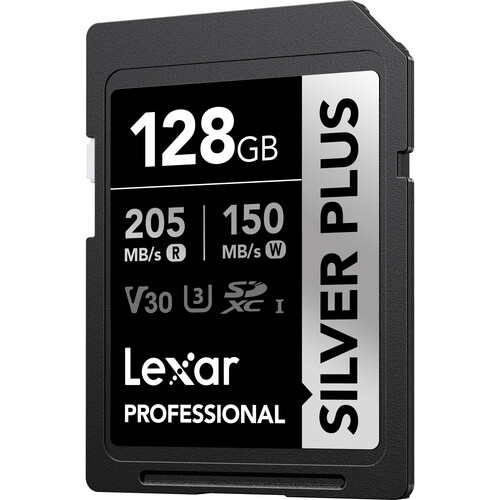 Lexar128GB Professional SILVER PLUS UHS-I SDXC Memory Card