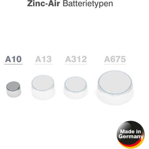 Camelion A10 Zinc Air Hearing Aid Batteries, 1.4V (6 pack)