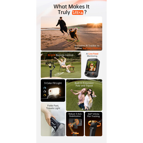 Hohem iSteady V3 Ultra AI Gimbal (Black)