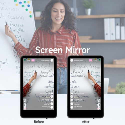 Synco XView M4 Selfie Monitor Screen for Phone Vlogging (Black)
