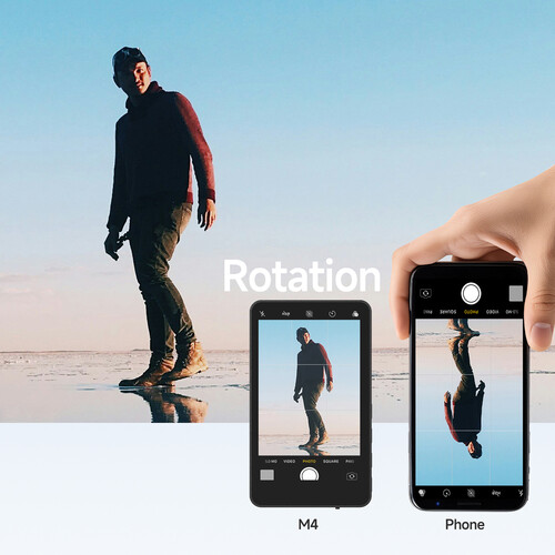 Synco XView M4 Selfie Monitor Screen for Phone Vlogging (White)