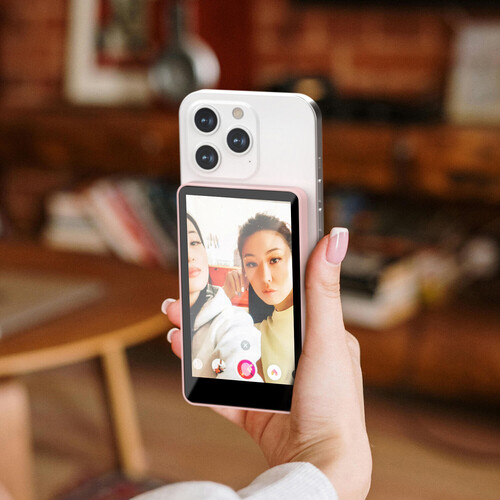 Synco XView M4 Selfie Monitor Screen for Phone Vlogging (Pink)