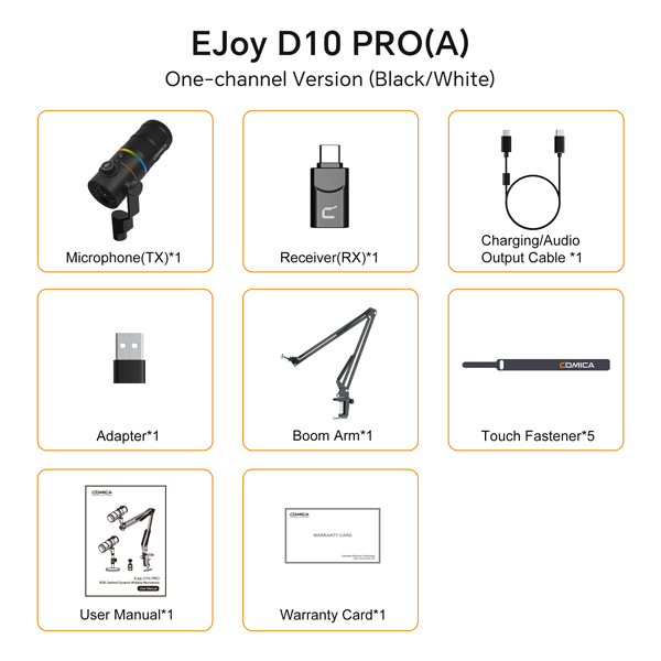 Comica EJoy D10 Pro (A) RGB Wireless/USB-C Mic