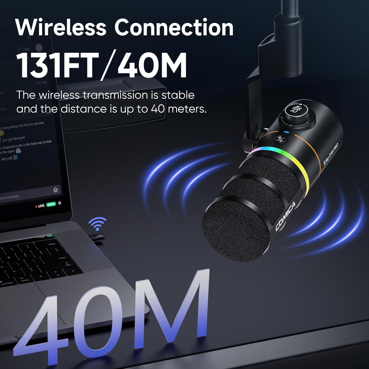 Comica EJoy D10 Pro (A) RGB Wireless/USB-C Mic