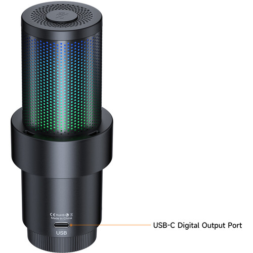 Comica EJoy Uni Pro D RGB Wireless/USB-C Mic Desktop Stand (Black)