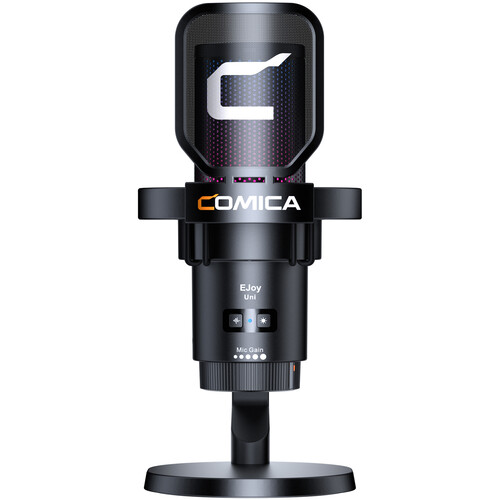 Comica EJoy Uni Pro D RGB Wireless/USB-C Mic Desktop Stand (Black)