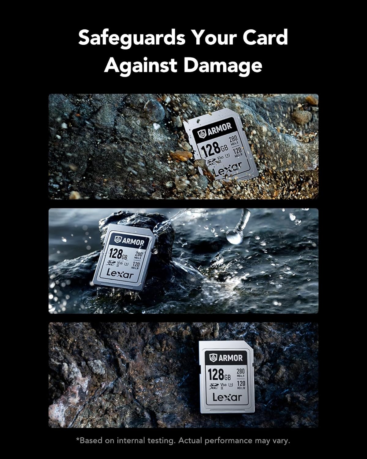 Lexar ARMOR SD 128GB Silver Pro 280MB/s V60 (Silver)
