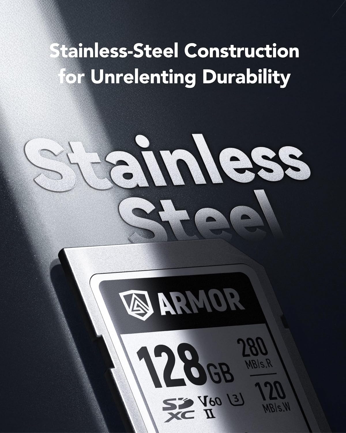 Lexar ARMOR SD 128GB Silver Pro 280MB/s V60 (Silver)