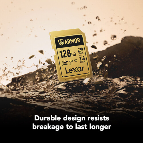 Lexar ARMOR SD 128GB Gold Pro 280MB/s V60