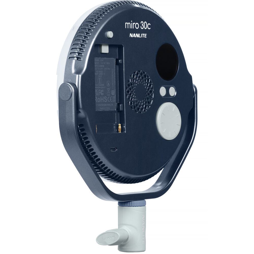 Nanlite miro 30c RGB Round LED Light Panel (Midnight Blue)