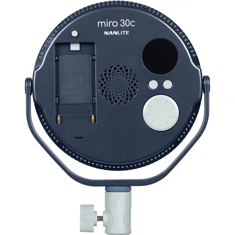 Nanlite miro 30c RGB Round LED Light Panel (Midnight Blue)