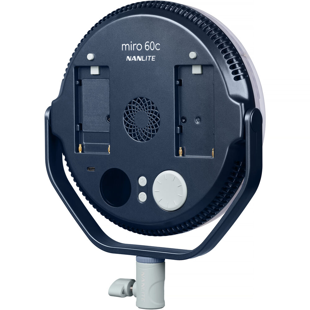 Nanlite miro 60c RGB Round LED Light Panel (Midnight Blue)