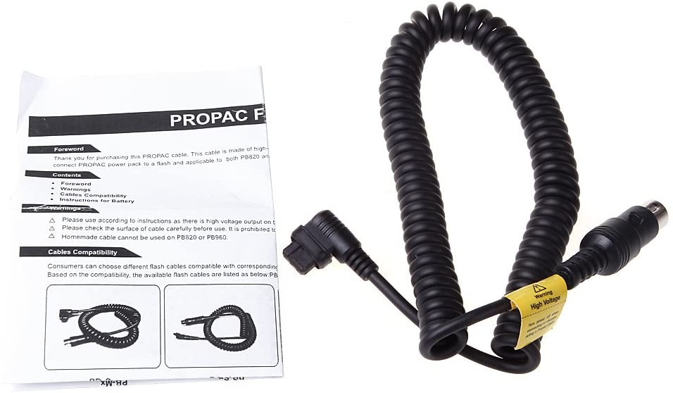 CX Power Cable for Connecting PB820 PB960 Flash Power Pack and Canon Speedlite