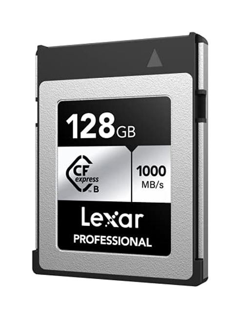 Lexar 128GB Professional (1000MB/Sec) Type B Cfexpress Silver Series Memory Card