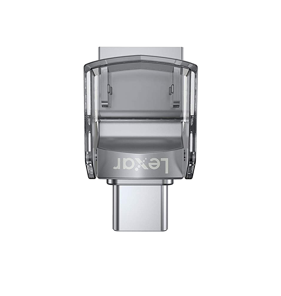 Lexar 64GB JumpDrive Dual Drive D35c USB 3.0 Type-C Flash Drive 100MB/s