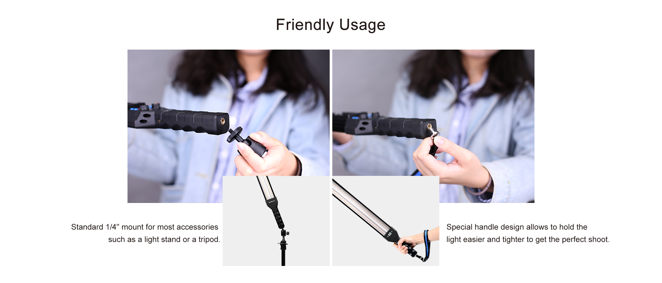 Nanlite MixWand 18 RGB Hard and Soft LED Light Painting Wand Battery Kit