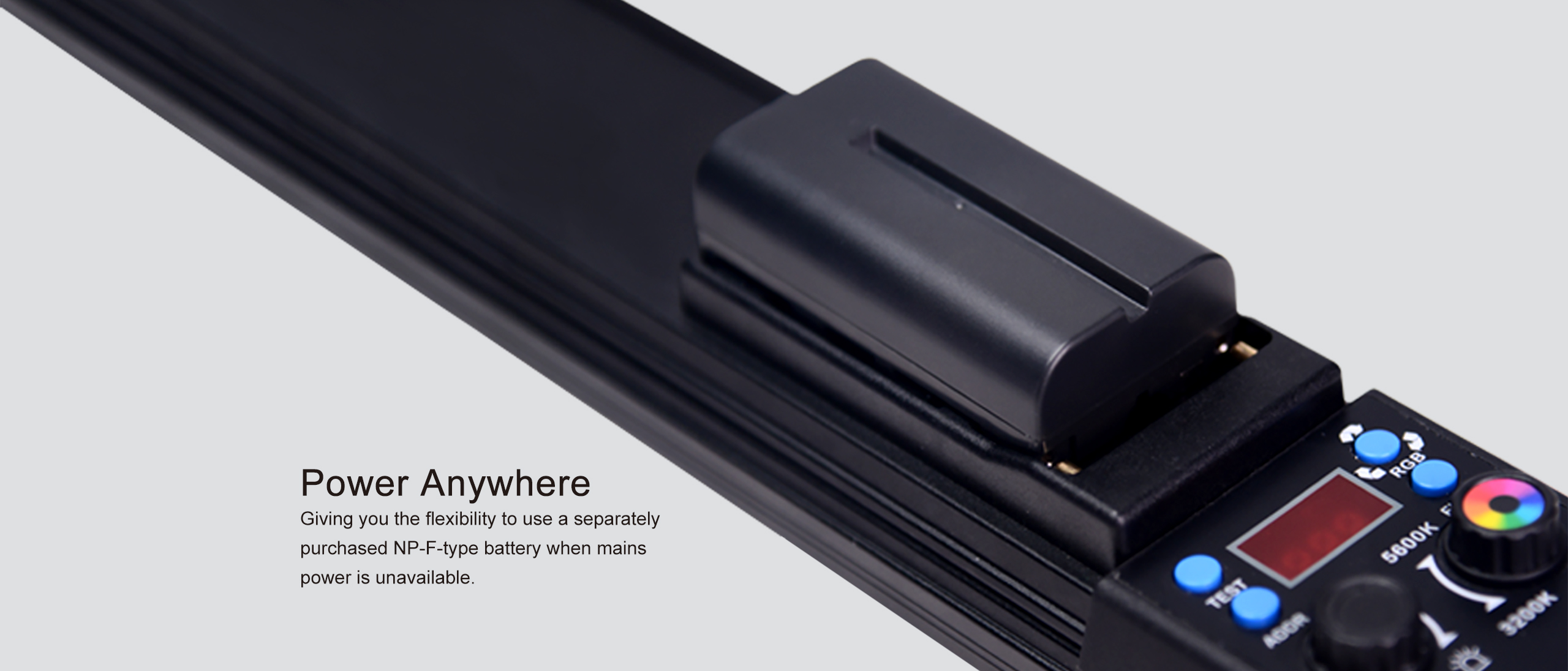 Nanlite MixWand 18 RGB Hard and Soft LED Light Painting Wand Battery Kit