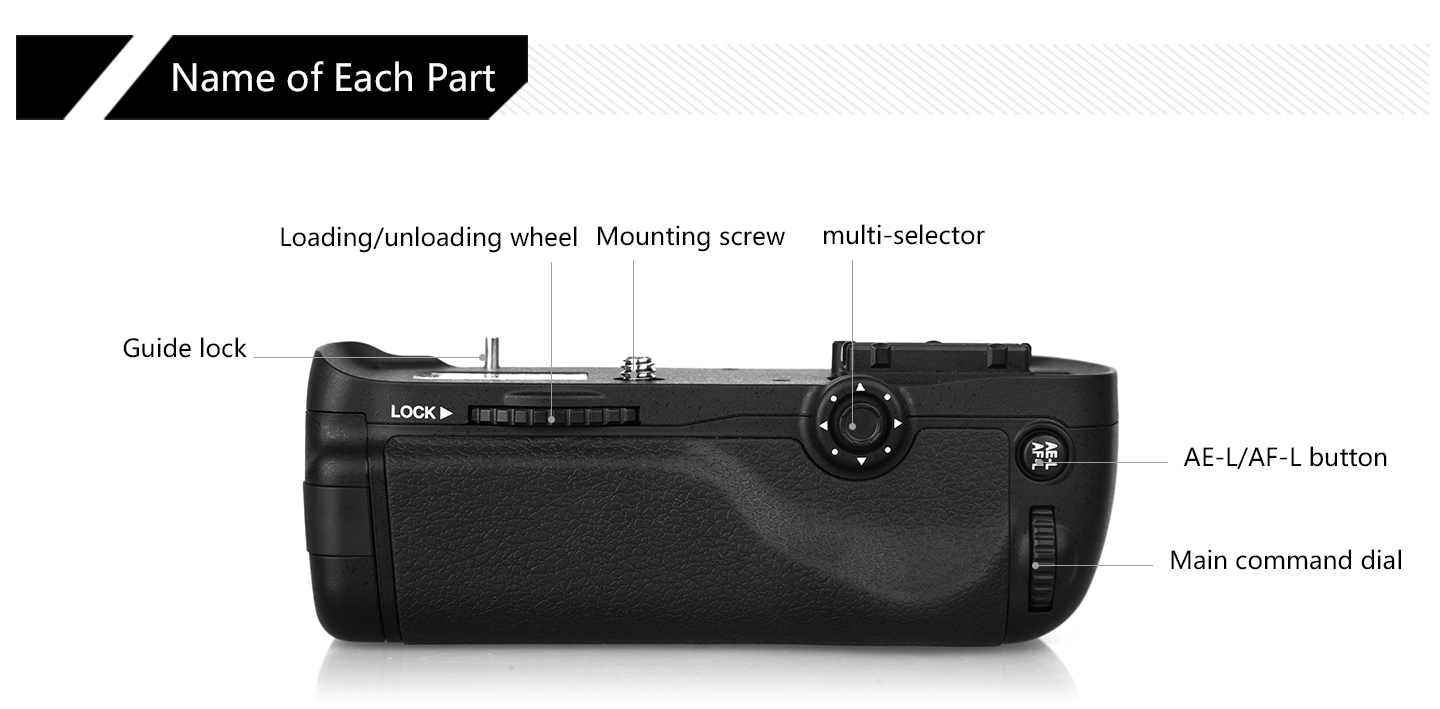 Pixel battery grip D14 for Nikon D600/D610